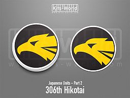 Kitsworld SAV Sticker - Japanese Units - 306th Hikotai W:100mm x H:100mm 